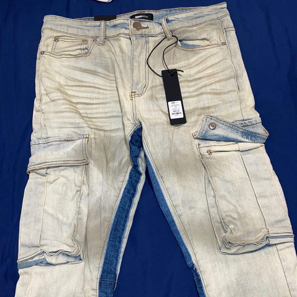 Skinny flare cargo Jean